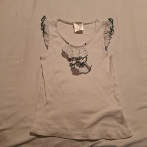 Matilda Jane girls white ribbed tank top size 8 but fits like 5/6